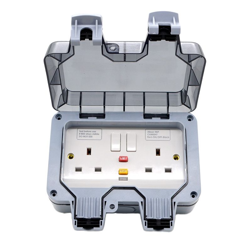 Outdoor Power Jack - IP66 Outdoor Waterproof Socket Two Position