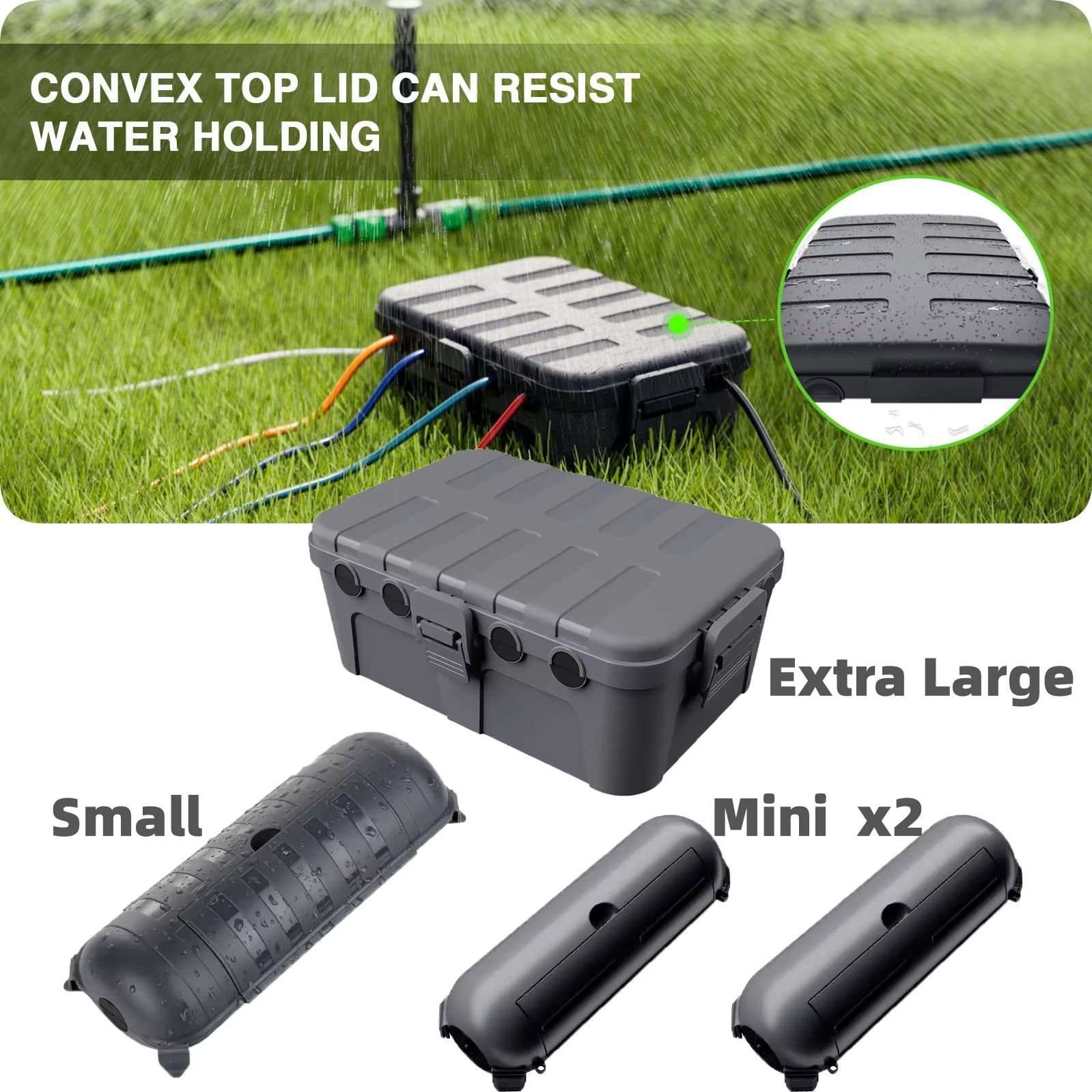 Outdoor Power Plug In - Large Weatherproof Outdoor Electrical Box Cable
