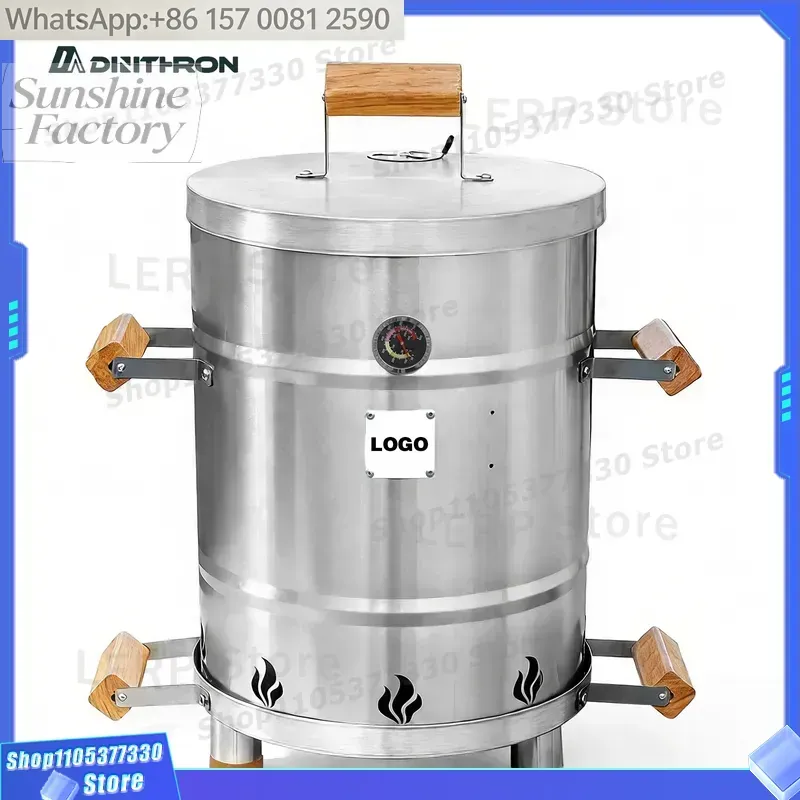 Outdoor Power Vent - Efficient Stainless Steel Smokeless Stove-Portable Freestanding