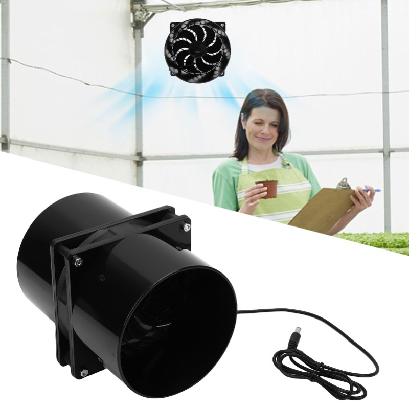 Outdoor Power Vent - Solar Exhaust Fan for Greenhouse Chicken
