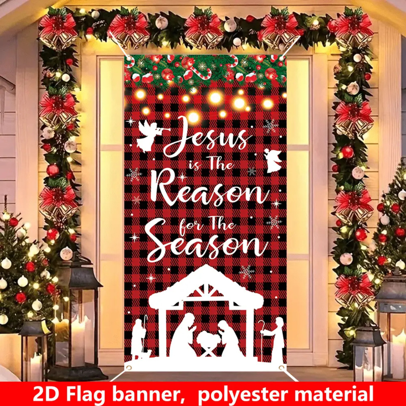 Outdoor Power For Wedding - 1pc 2D flat, Christmas festive porch