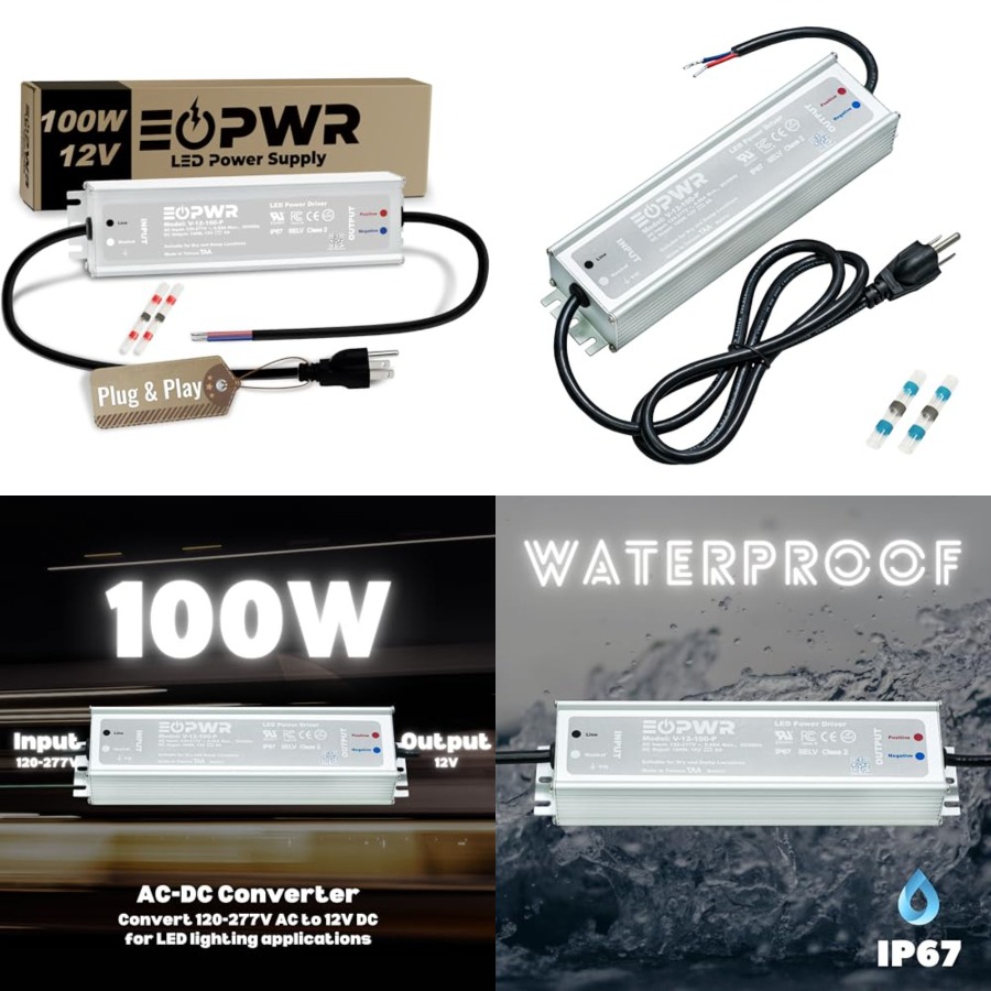 Outdoor Power Plug In - LED Driver Waterproof IP67 Power Supply