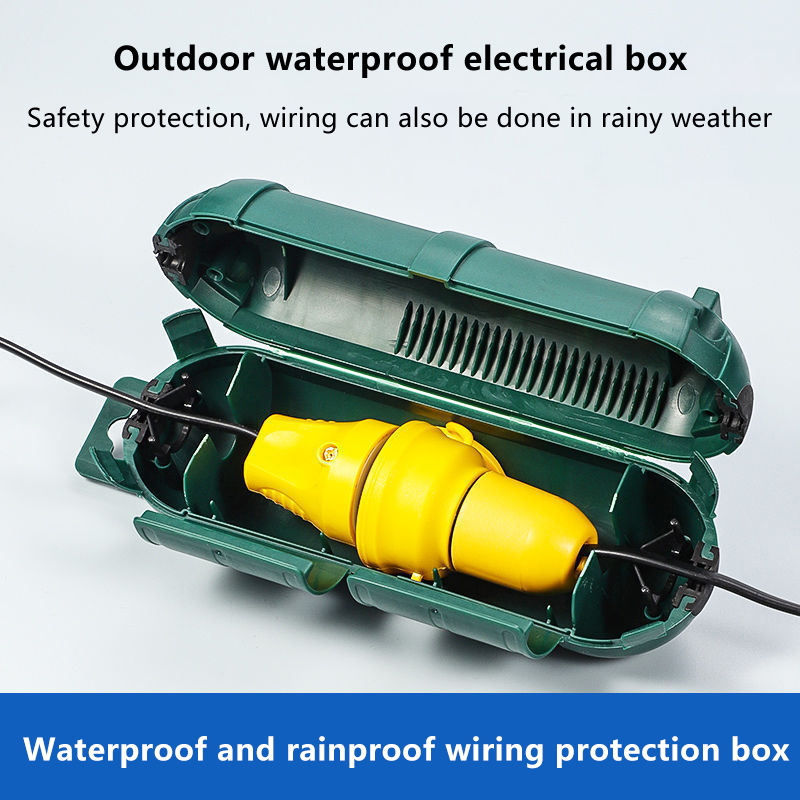 Outdoor Power Supply Box - Outdoor Extension Cord Safety Cover With