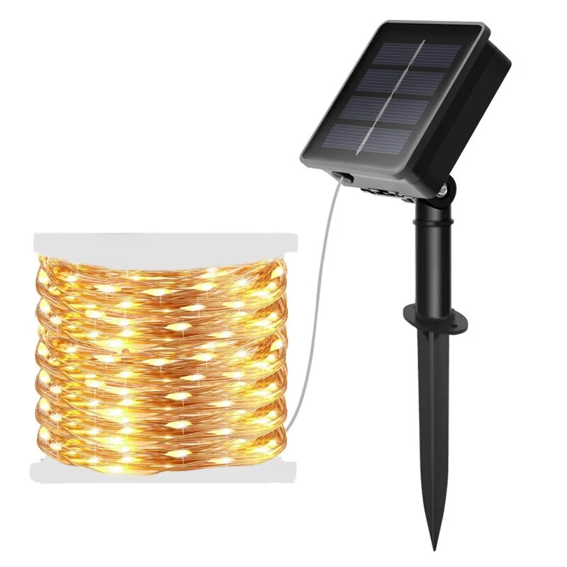 Outdoor Power For Wedding - 100 LED Solar Fairy Waterproof Copper