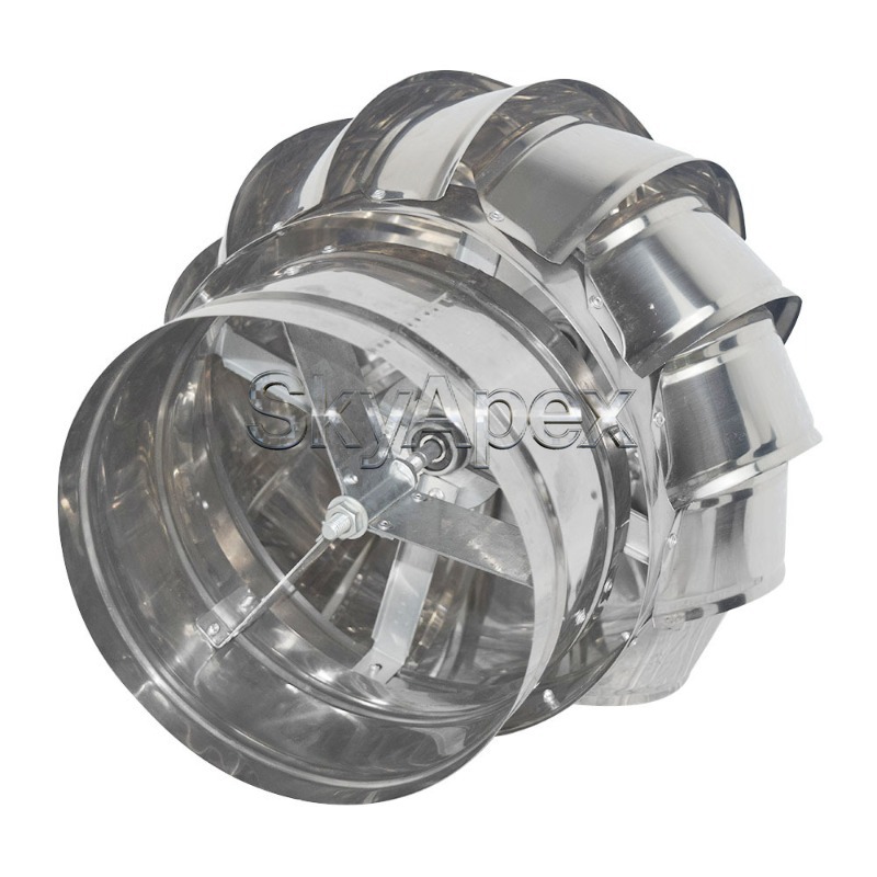Outdoor Power Vent - 304 Stainless Steel No-Power Roof Vent