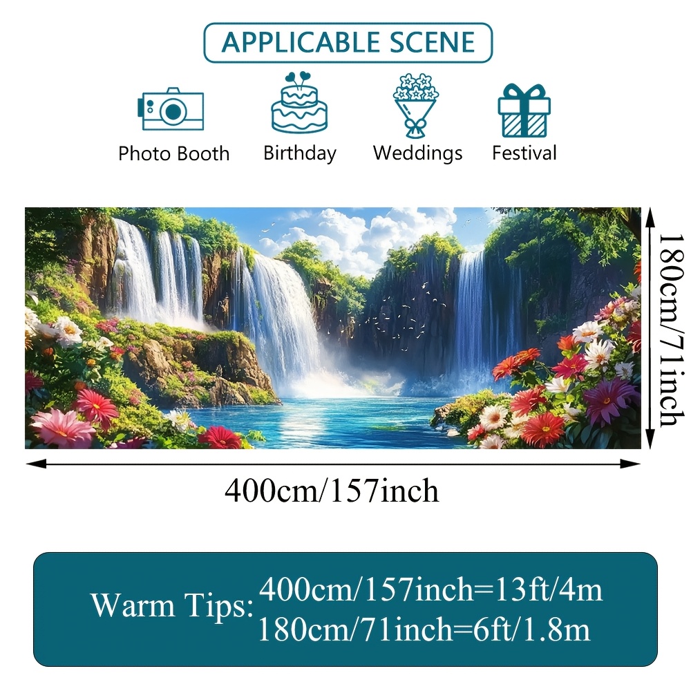 Elegant Waterfall & Floral Gar - Outdoor Power Garage review and price