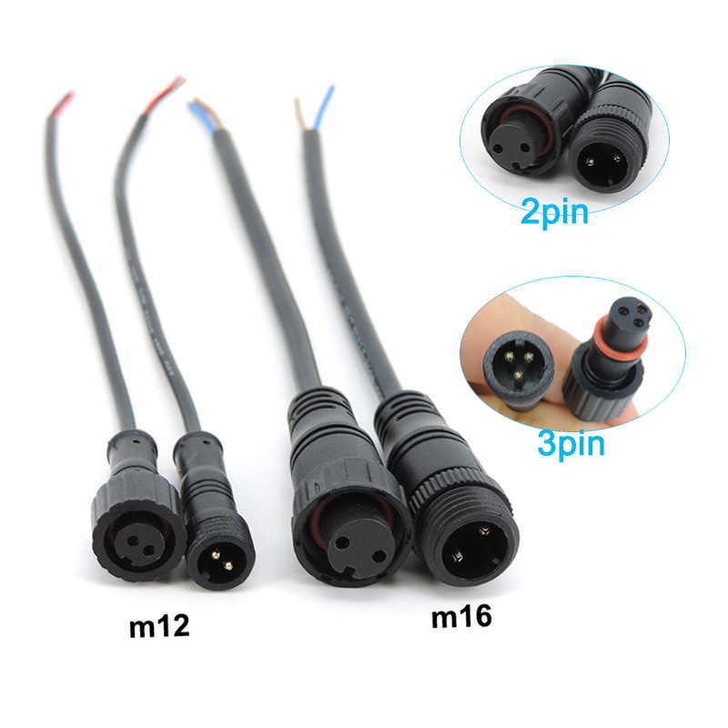 M12 M16 2 3 Pin Core Wire DC M - Outdoor Power Jack review and price