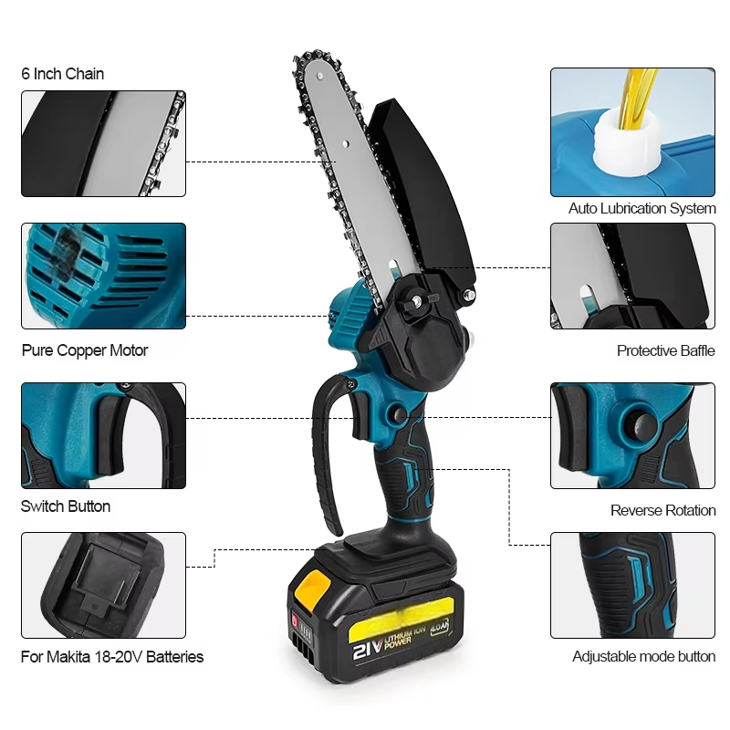 1700RPM 6 Inch Mini Li-Ion Ele - Pole Saw Cordless review and price