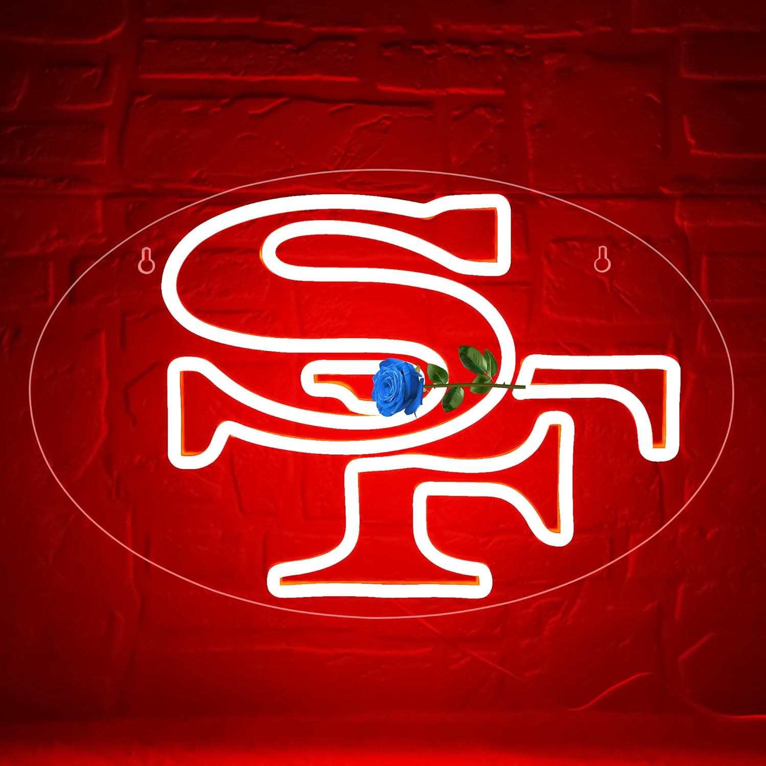 Football Neon Sign Art Wall Li - Outdoor Power Garage review and price