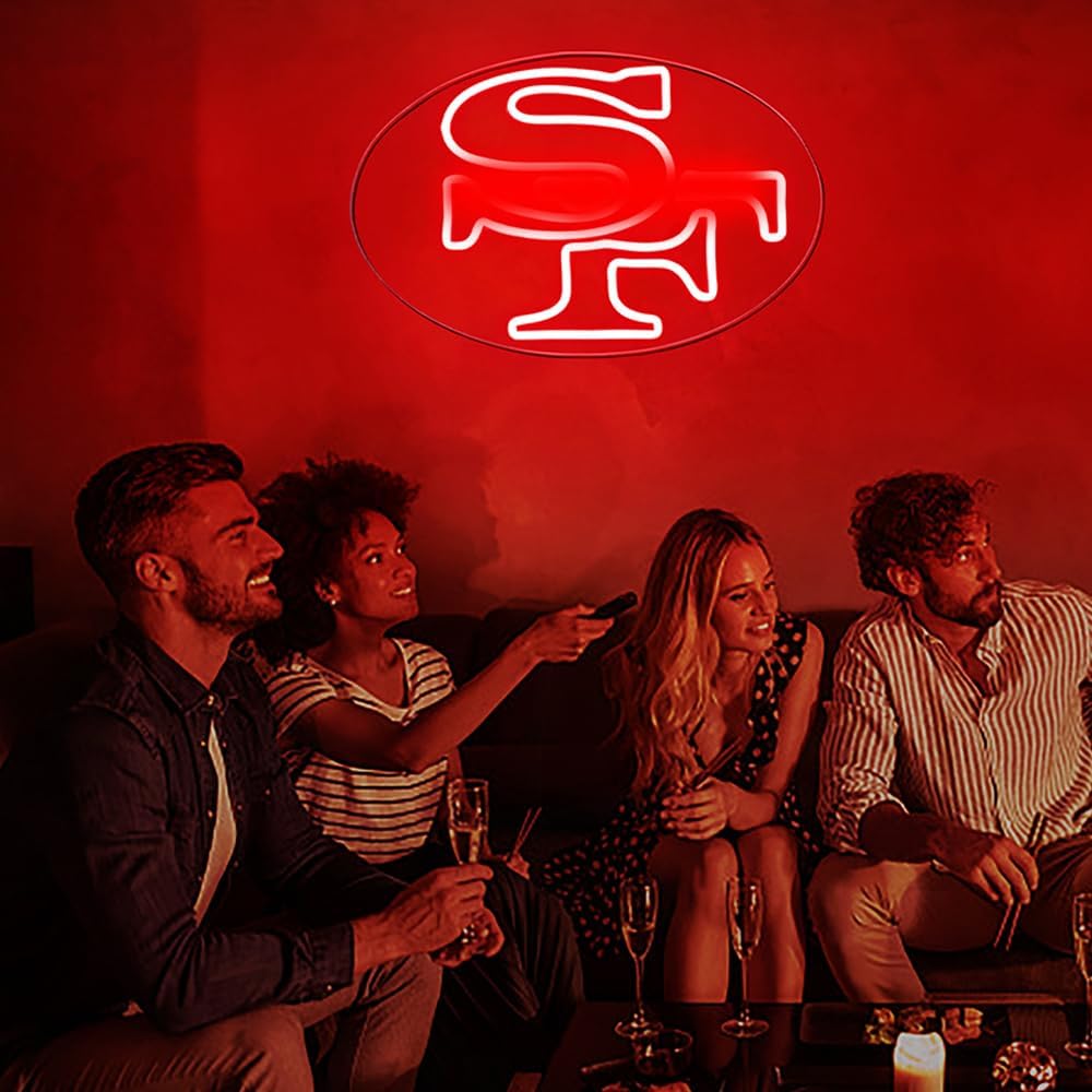Football Neon Sign Art Wall Li - Outdoor Power Garage review and price
