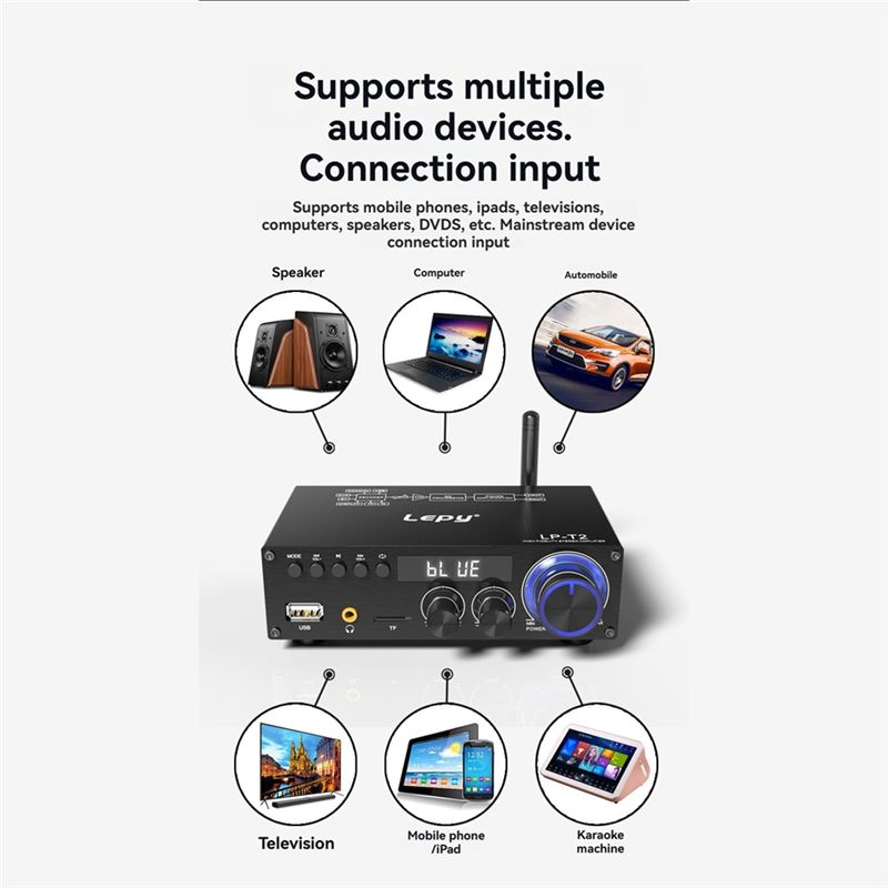 Lepy LP-T2 Hifi Audio Amplifie - Outdoor Power Plug In review and price