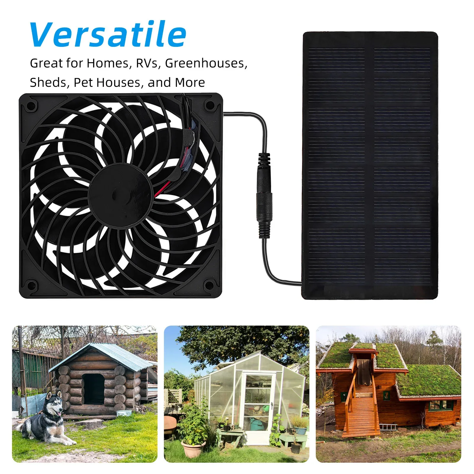 Waterproof Solar Powered 12cm  - Outdoor Power Vent review and price
