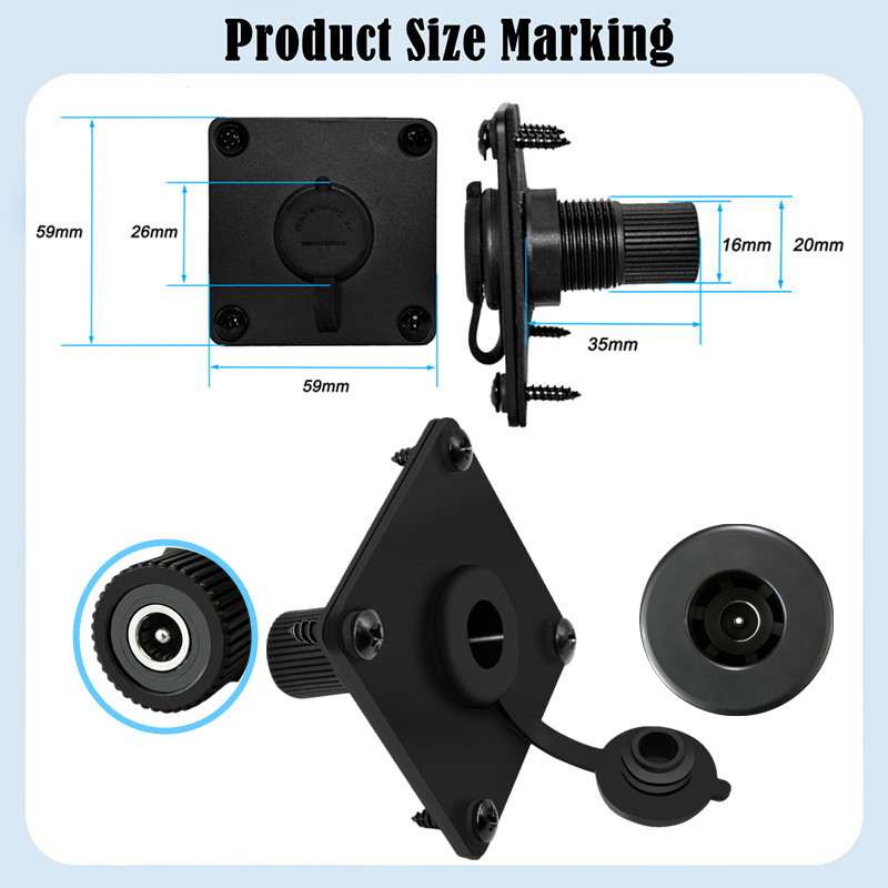 IP65 Waterproof DC5521 Panel M - Outdoor Power Jack review and price