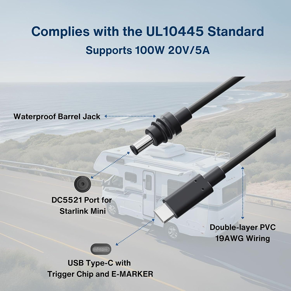 2m USB C to PD Power Cable for - Outdoor Power Jack review and price