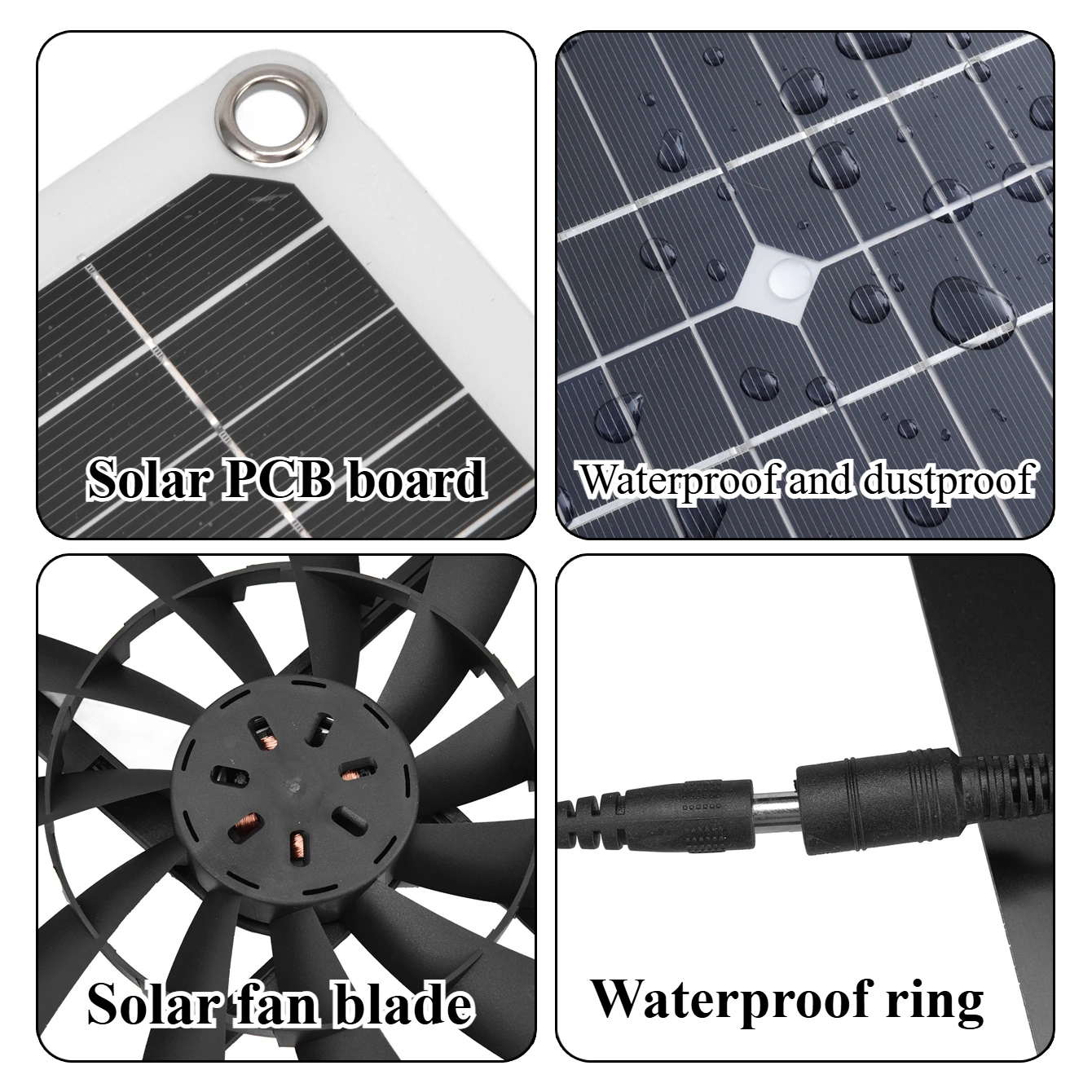 15W Solar Powered Exhaust Fan  - Outdoor Power Vent review and price