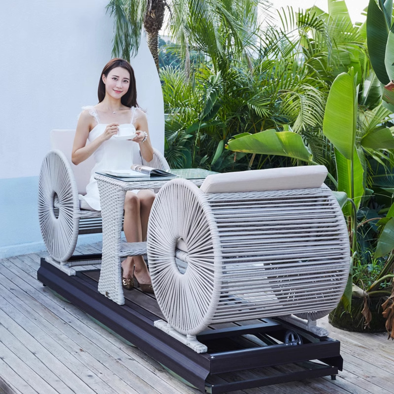 Modern Waterproof Double Wheel - Outdoor Power Recliner review and price