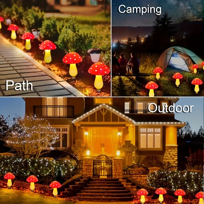 Solar-Powered LED Mushroom Lig - Outdoor Power For Wedding review and price