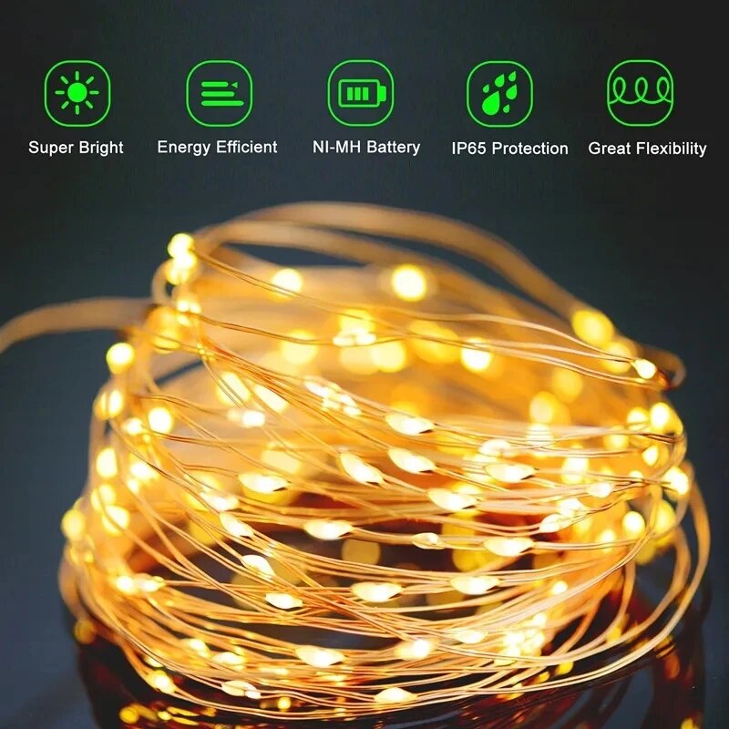 100 LED Solar Fairy Waterproof - Outdoor Power For Wedding review and price