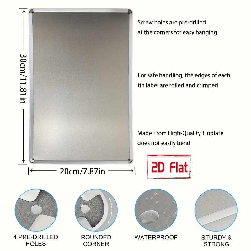 2D flat metal sign featuring t - Outdoor Power Garage review and price