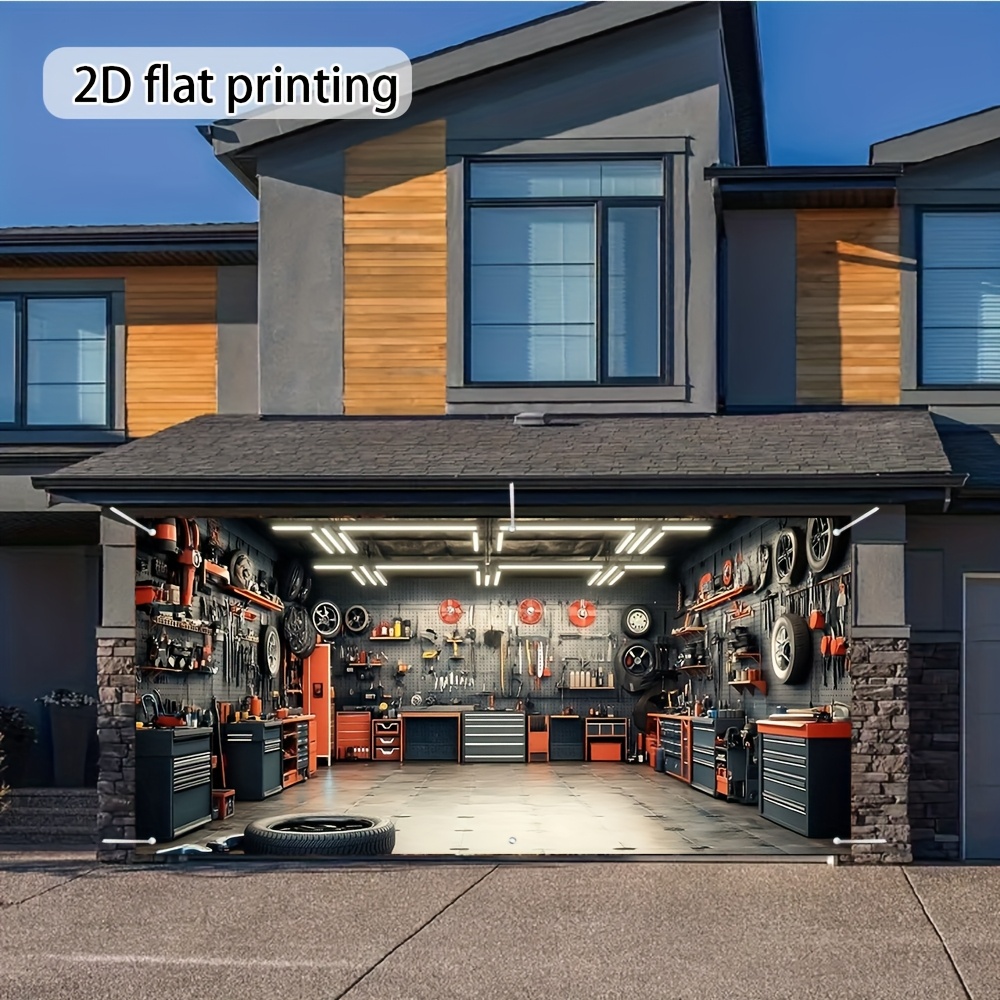 One 2D flat-printed workshop t - Outdoor Power Garage review and price