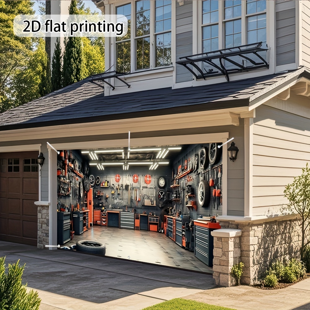 One 2D flat-printed workshop t - Outdoor Power Garage review and price