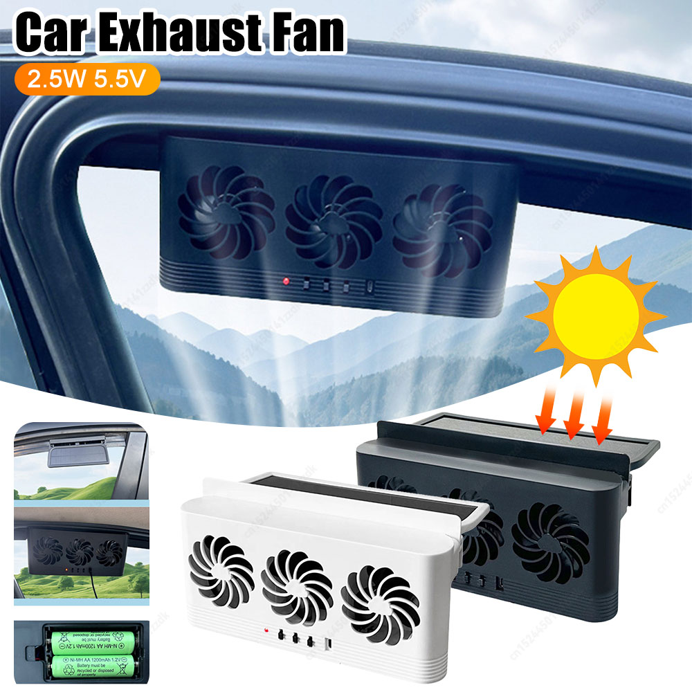 Solar Powered Car Exhaust Fan  - Outdoor Power Vent review and price