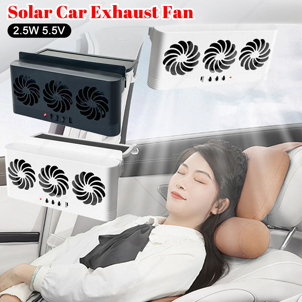 Solar Powered Car Exhaust Fan  - Outdoor Power Vent review and price